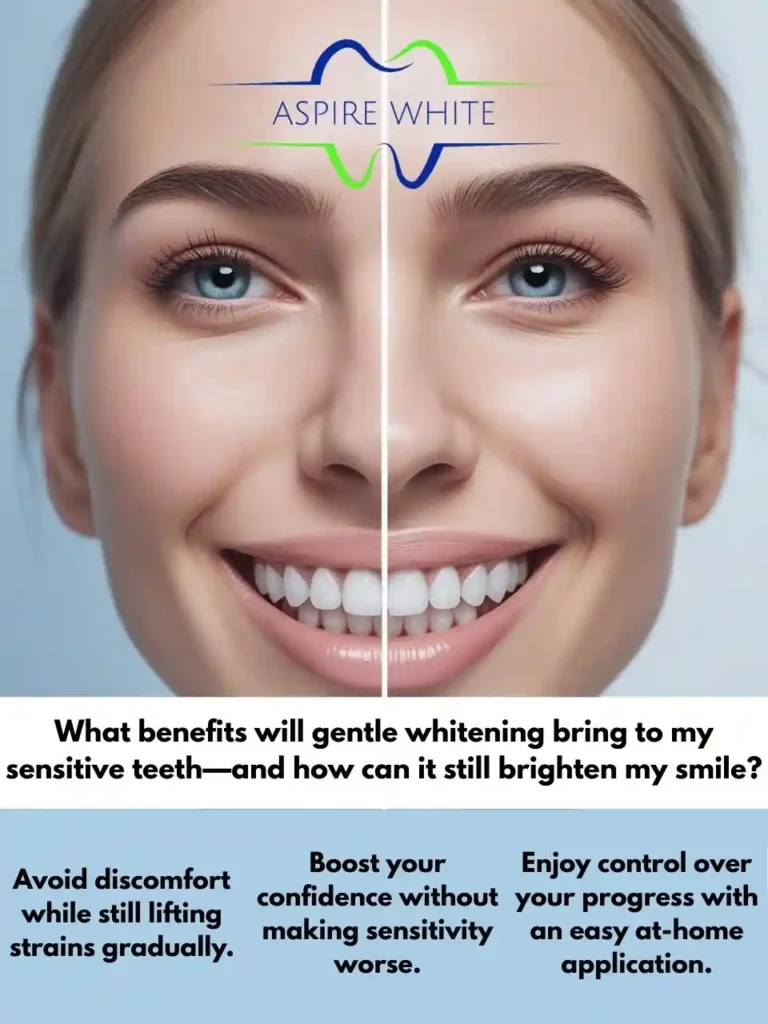 What benefits will gentle whitening bring to my sensitive teeth—and how can it still brighten my smile Bournemouth